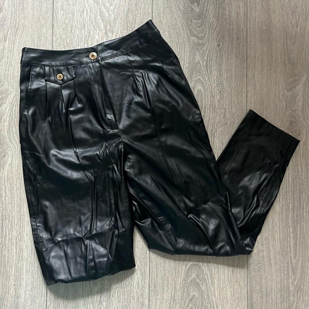 Blank NYC Black Leather Pants